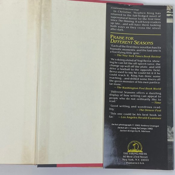 Christine by Stephen King 1983 Hardcover Book - Picture 8 of 12